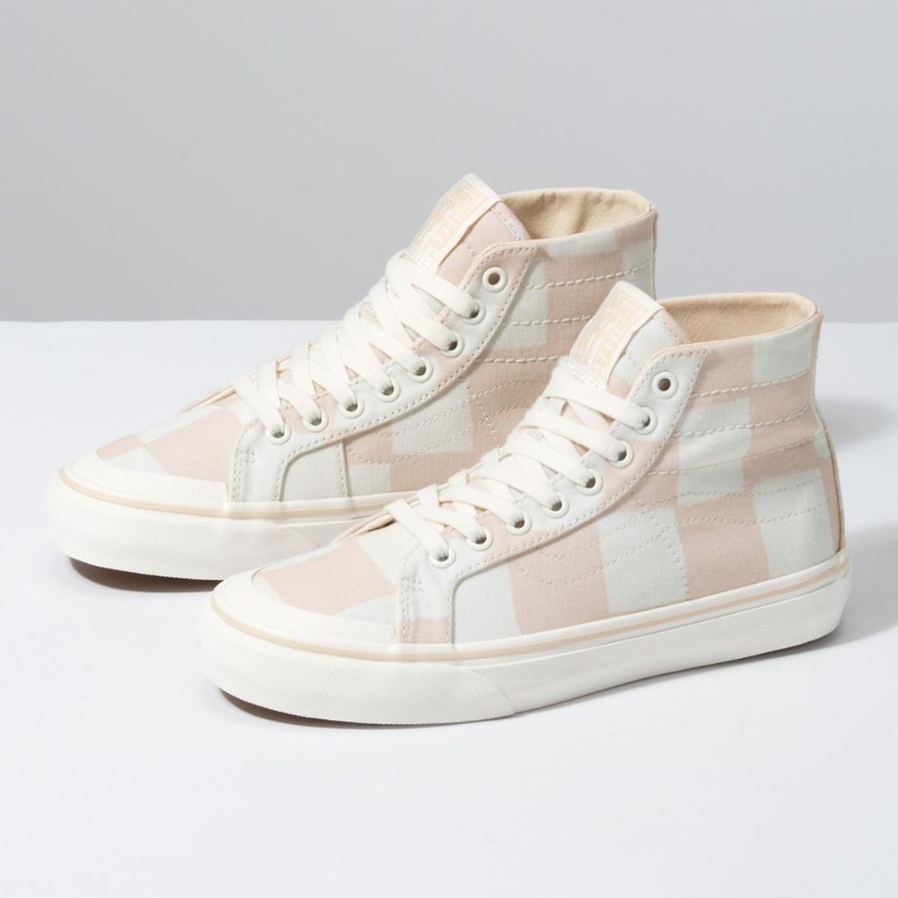 VANS SKATE SK8 HI 138 Decon SF Shoes Big Checkers - Picture 5 of 8